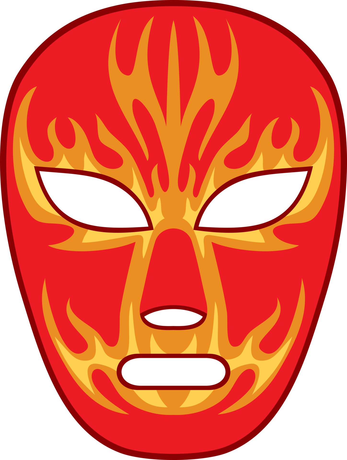 máscara de luta livre mexicana 2850656 Vetor no Vecteezy